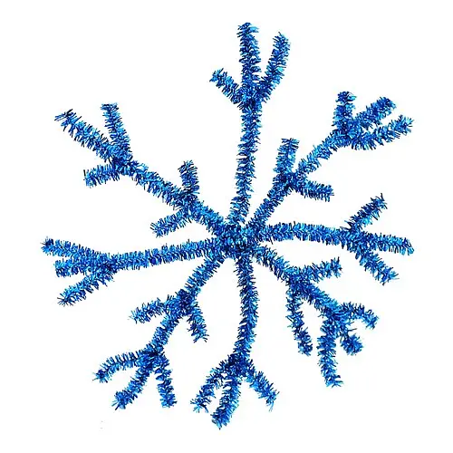 Снежинка шеннил 13 см - фото 1