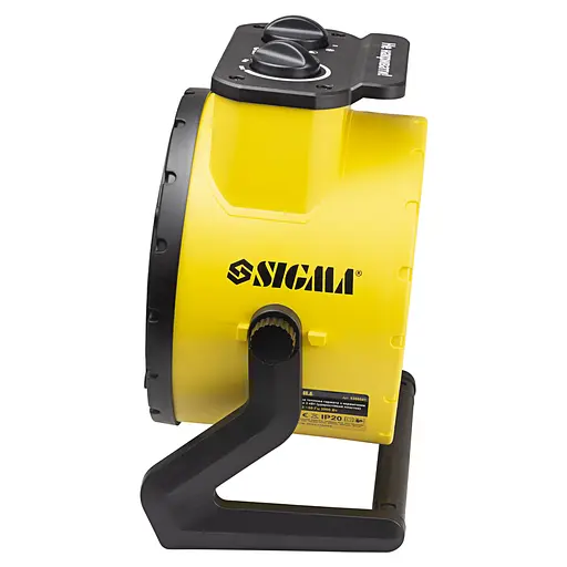 Электрическая тепловая пушка Sigma 3.0 кВт, площадь обогрева 60 кв.м., напольный, черный/желтый (5359541) - фото 4