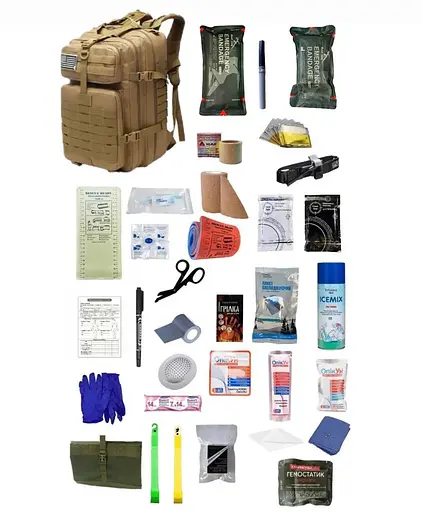 Укомплектованный медицинский тактический рюкзак №1 Rescue Ready - фото 1