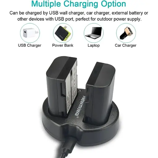 Сменная батарея D-Li90 Newmowa (2 шт.) и двойное зарядное устройство USB для Pentax D-LI90 и Pentax 645D, 645Z, K-01, k-1, K-3 - фото 5