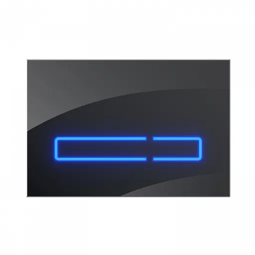 Клавіша для інсталяції сенсорна Am.Pm Touch Pro скло black I0450A38, Чорний матовий - фото 1