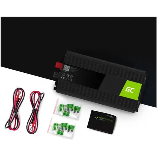 Преобразователь напряжения инвертор Green Cell 24V на 230V 1500W/3000W - фото 2
