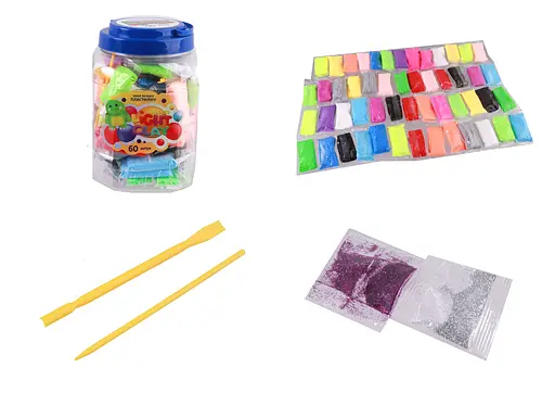 Набір легкого пластиліну, 70080, 60 шт., TM Moon Light Clay - фото 2