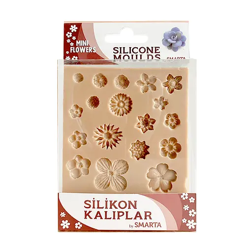 Силіконовий молд Маленькі квіти 10.5х13 см Smarta - фото 1