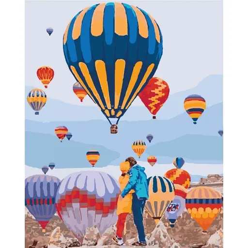 Набір для розпису по номерах. Люди "Повітряні мрії" Идейка КНО4503 - фото 1