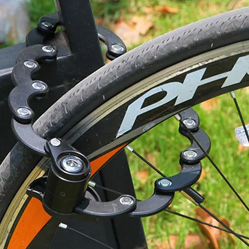 Складной противоугонный замок для велосипеда Bikight Стальная цепь - фото 4