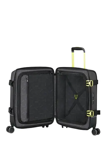 Валіза 55 См American Tourister URBAN TRACK BLACK/LIME 55x40x23 MD1*19209 - фото 2