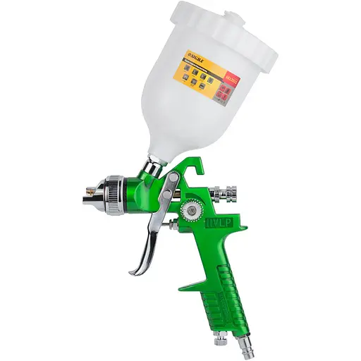 Фарборозпилювач Sigma HVLP 1.4 мм з верхнім баком 600 мл Green (6812021) - фото 1