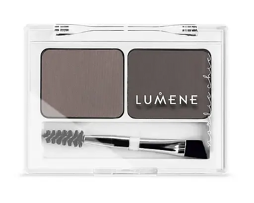 Палетка для брів Lumene Nordic Chic Extra Stay Medium Brown 3.6 г (8000017305901) - фото 1