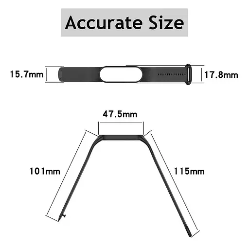 Ремінець для фітнес-браслета Lemfo для Xiaomi Mi Band 5 і 6 білий - фото 6