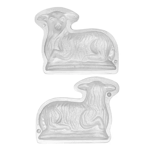 Форма алюмінієва великодня "Баранчик" для випічки святкового цільного кексу баранчика 18х14.5х8 см, Ласунка 84077 - фото 3