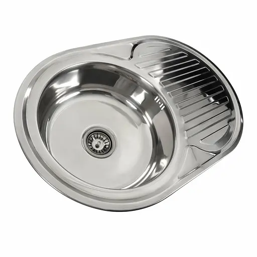 Кухонная мойка из нержавеющей стали Platinum 7750 полировка (0,6/170 мм), R, Polish - фото 3