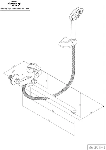 Змішувач для ванни DAMIXA Palace One (419500000) - фото 3