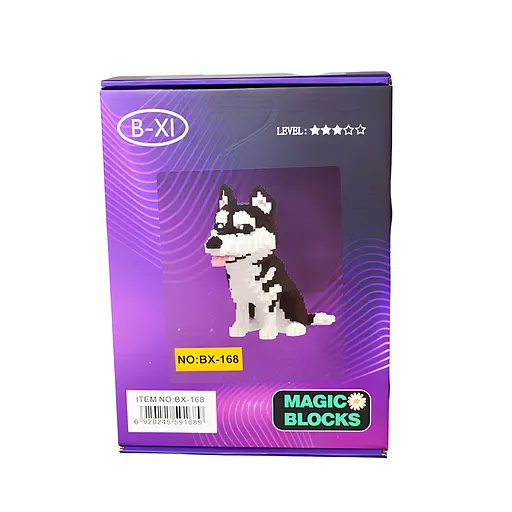 Дитячий конструктор Magic Blocks Таємне життя свійських тварин Хаскі Балоді на 1900 деталей (168-BX) - фото 3
