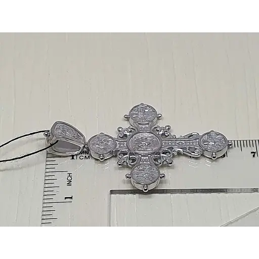 Срібний хрест Харківська ювелірна фабрика Лікі святихк. 3401-Б.Р - фото 4