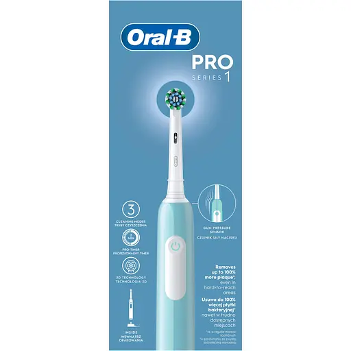 Електрична зубна щітка Oral-B Braun Pro Series 1 блакитна - фото 6