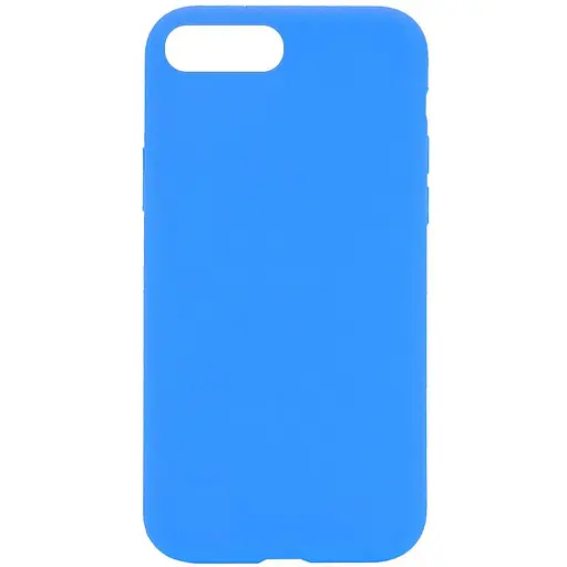 Чехол Silicone Case Full Protective AA No Logo для Apple iPhone 7 plus/8 plus 5.5 Голубой/Blue