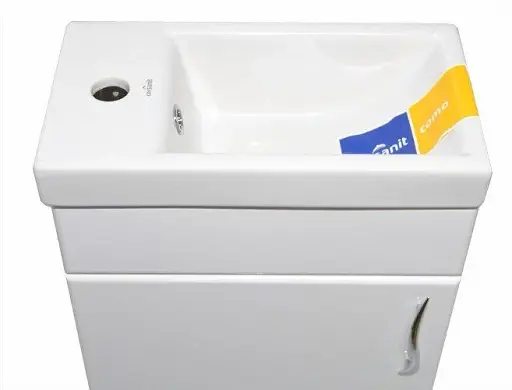 Тумба навісна ПіК Сіметрі ліва + раковина Cersanit Como 40 см Білий 30412 - фото 2