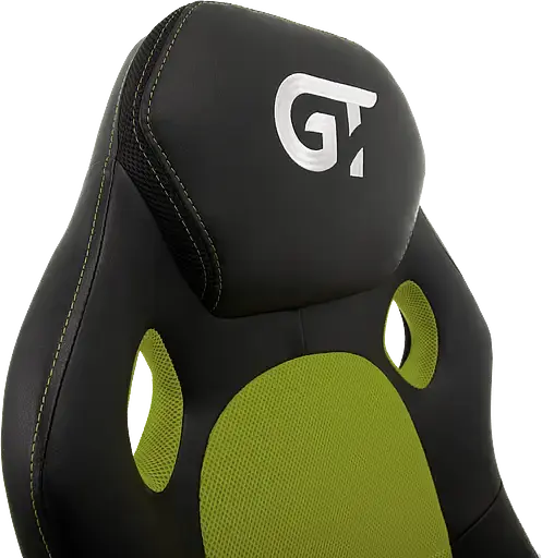Геймерское кресло GT Racer черное с зеленым (X-2640 Black/Green) - фото 5