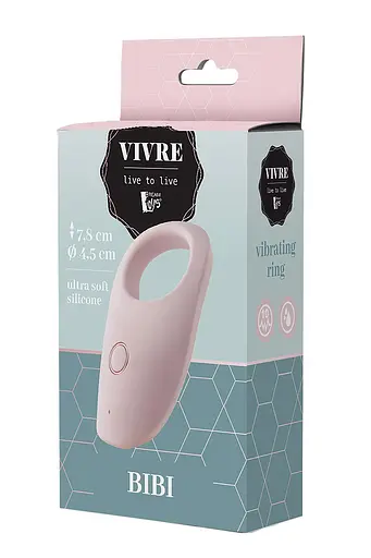 Виброкольцо Dreamtoys Vivre Bibi 7.8 см розовый - фото 2