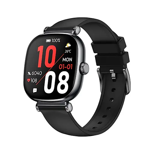 Розумний годинник King Wear KW269B з AMOLED екраном (Чорний)
