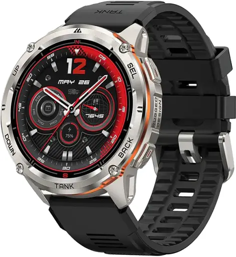 Умные тактические смарт-часы Kospet Tank T3 Ultra 2 модуль GPS Special Edition Два ремешка Silver (18652) - фото 2