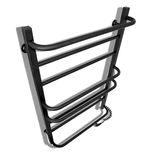 Электрический полотенцесушитель Laris Зебра Комфорт ЧФЧ8 500x800 Э правый R3 73207643, Черный матовый, Правое, Электронный - фото 3