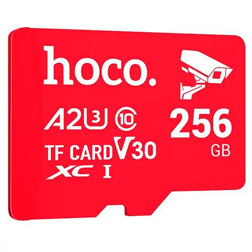Карта памяти Hoco microSDHC Class 10 – 256GB без адаптера Red