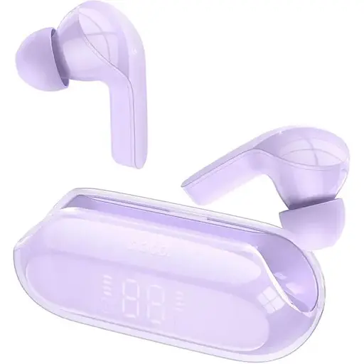 Навушники Hoco EW39 Bright true wireless ENC BT headset Purple бездротові