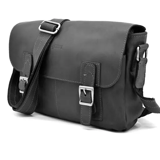 Чоловіча шкіряна сумка TARWA 32х25х7 см sum0025461 - фото 2