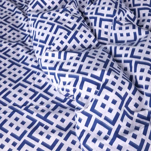 Наволочка Mirson бязь Abstract Blue 60х60 см (2200013163572) - фото 4