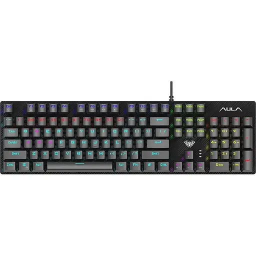 Клавіатура Aula S2022 Black keycap KRGD blue EN/UA (6948391202235) - фото 1