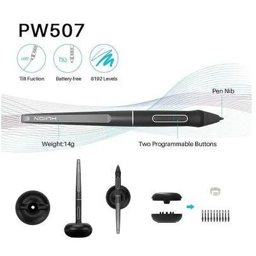 Графічний монітор-планшет Huion Kamvas Pro 13 (PRO13) [65903] - фото 9