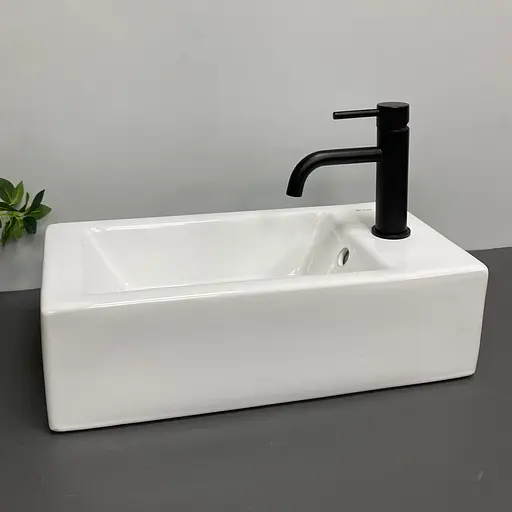 Умивальник VBI Anzi L white накладний підвісний VBI-015619, Білий - фото 3