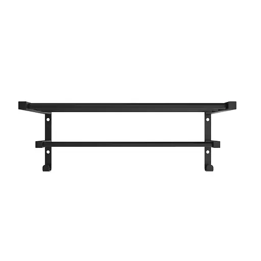 Полиця для рушників з настінним кріпленням HF Sheffield 520x256 3.0.1101.13.BM, Чорний матовий - фото 2