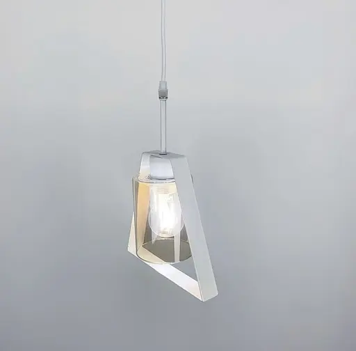 Лофт світильник у формі трикутника в білому кольорі | Арт. 11817/1 WT | Line F - фото 5