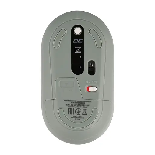 Мышка 2E MF300 PETSDOGS Silent Wireless/Bluetooth Green (2E-MF300WPETSGN) - фото 2
