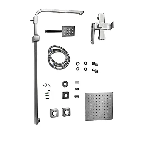 Душевая система Armata Kub-009-J CH6495, Нержавеющая сталь - фото 5