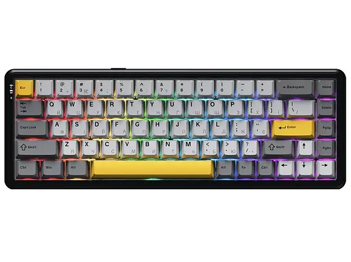 Клавиатура игровая Ajazz AK-680-MAX Magnetic Switch RGB USB Black-Gray - фото 1