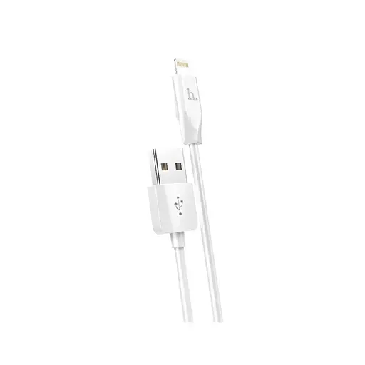 Кабель HOCO X1 USB to iP 2.4A, 2m, PVC, PVC connectors, White - фото 1