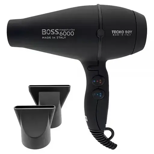 Фен стайлер Tecnodry Boss 6000 2500W концентратор 2 швидкості 4 температурні режиму Чорний 2500Вт - фото 7