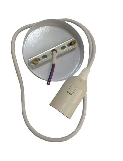 Подвесной светильник на один патрон Белый Регулировка высоты ТМ LUMANO - фото 1