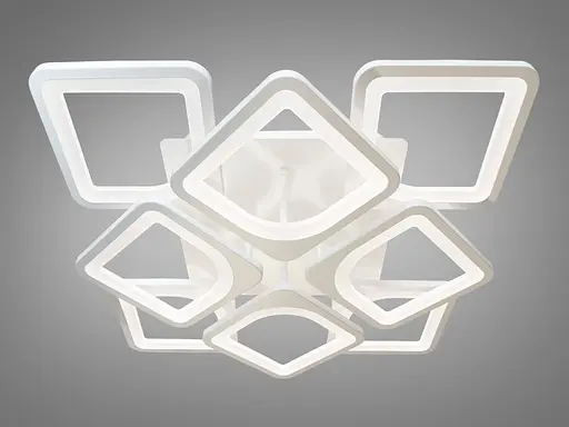 Стельова LED люстра Romin смарт світильник з пультом dimmer 115W білий - фото 2