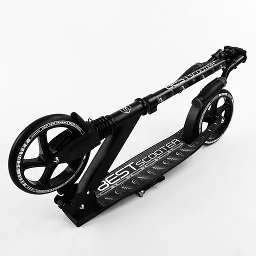 Самокат Best Scooter 57х14х80-98.5 см Чорний 000231602 - фото 6
