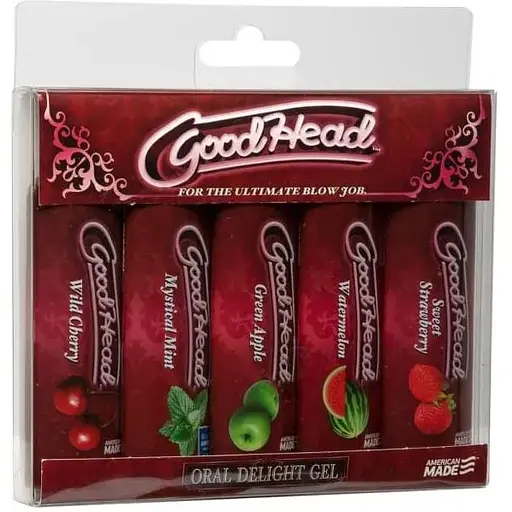 Набір змазок для орального сексу Doc Johnson GoodHead 5x29мл - фото 2