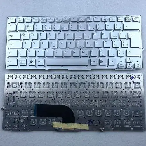 Клавіатура для ноутбука Sony VPC-SD, VPC-SB series чорна без рамки - фото 1