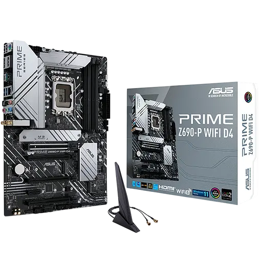 Материнская плата Asus Z690 Prime Wi-Fi LGA 1700 (PRIME Z690 Wi-Fi) Б/У