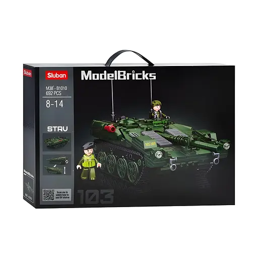 Конструктор Sluban Model Bricks Танк на 692 деталі (M38-B1010) - фото 3