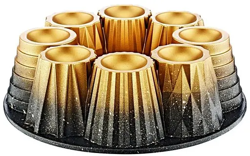 Форма для випікання кексу O.M.S. Collection 3280 26 см для випічки з гранітним покриттям Золотий (Туреччина) - фото 1