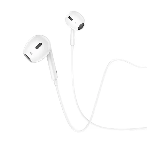 Навушники HOCO M1 Max crystal earphones for iP with mic White - фото 5